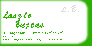 laszlo bujtas business card